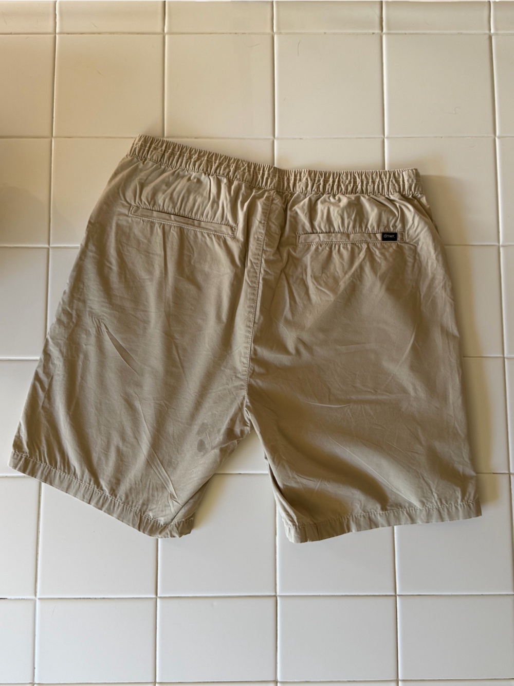 Zara Men's Belted Cotton Shorts Khaki Tan Size M - Picture 2 of 4
